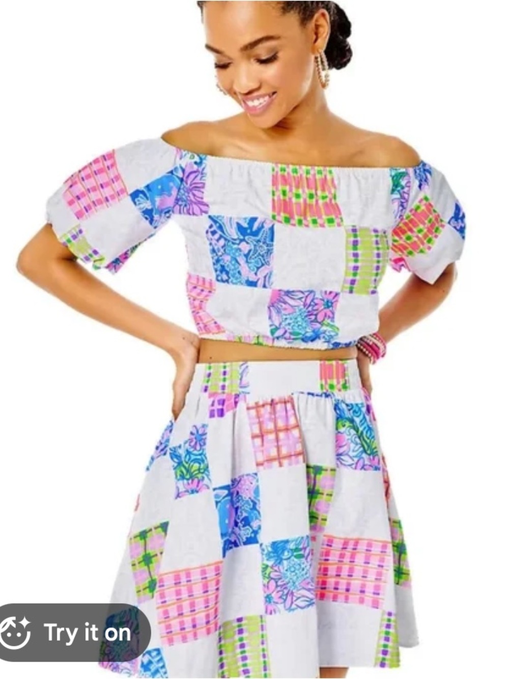 Lilly Pulitzer Dani Patchwork Skirt